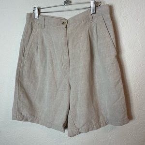 Woolrich Cotton Linen Blend Shorts Size 8